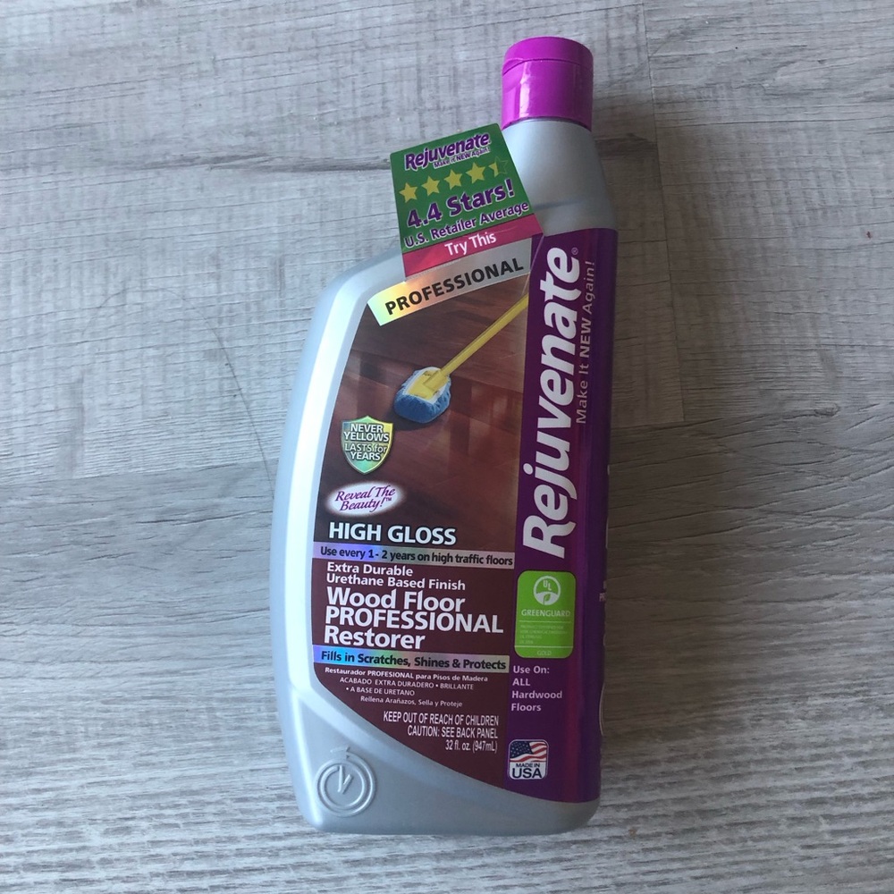 Rejuvenate Professional Wood Floor Restorer and Polish with Durable Finish